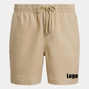 กางเกงขาสั้นตาข่ายสำหรับผู้ชายกางเกงวิ่งทำจากผ้าฝ้าย100% ทนทานระบายอากาศได้ดีกางเกงขาสั้นสำหรับออกกำลังกายในยิมติดป้ายโลโก้ได้ตามต้องการสำหรับฤดูร้อน - Product Image 1