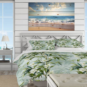 <b>Tropical</b> Zen Bamboo I <b>Duvet</b> <b>Cover</b> Set Microfiber Polyester Microfiber Polyester Microfiber Polyester - Product Image 1