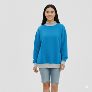 Sudaderas de Cuello Alto de Mezcla de Algodón y Felpa Vintage Personalizadas al por Mayor para Hombre y Mujer, Servicio OEM de Alta Calidad - Product Image 1