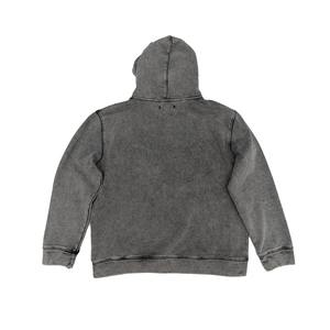 Fabricant d'usine taille adulte lâche hommes sweats à capuche thermiques vêtements d'extérieur mode hiver décontracté respirant lavage à l'acide sweats à capuche - Product Image 2