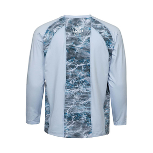 Vente en gros de vêtements de pêche en polyester personnalisés à séchage rapide par sublimation maillots de pêche à manches longues au design uniforme - Product Image 2