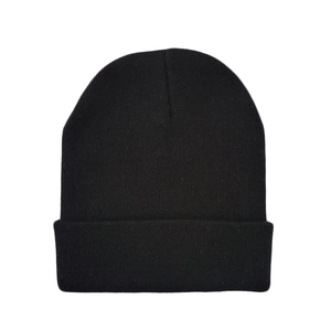 Venta al por mayor nueva llegada logotipo personalizado alta calidad Beanie tejido al por mayor Unisex invierno cálido gorros Unisex acrílico alto - Product Image 1