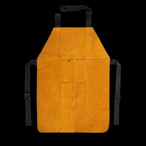 Delantal de cuero profesional para taller, para soldar, fabricar metales y trabajar con cortes, delantal protector de cuero industrial - Product Image 4