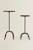 Fabricant de confiance, table basse en fer avec plateau en marbre, design robuste, conçue pour les salons, meubles durables et élégants