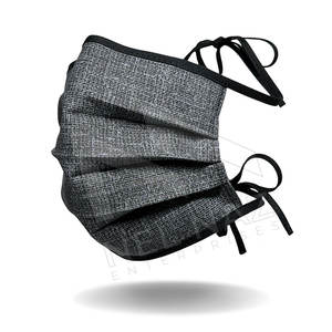 Uniformes hospitaliers unisexes 100% coton pour le visage, tissu extensible réutilisable à double couche avec boucles à la mode - Product Image 1