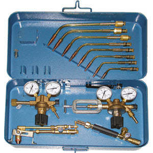 Juegos de soldadura y corte con soplete de butano 17-3180GE para acetileno y oxígeno, material de cobre y latón, y acero inoxidable. - Product Image 1