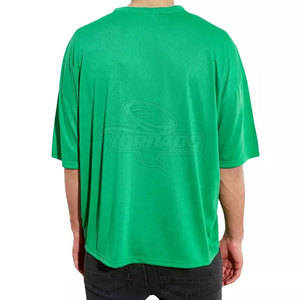 T-shirts surdimensionnés pour hommes de conception haut de gamme avec logo personnalisé, 100% coton uni, décontractés, respirants, séchage rapide, nouvelle arrivée - Product Image 2
