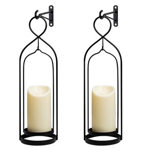 Decorative Hanging Candle Holder Wall Handcrafted Iron Home Decoration Wall Mounted Candle Stand Decorative Candle <b>Sconces</b>. - Product Image 3