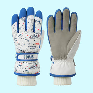 Gants de ski et de snowboard d'hiver pour garçon, motif dessin animé, en polyester chaud, à doigts complets, vente en gros - Product Image 6