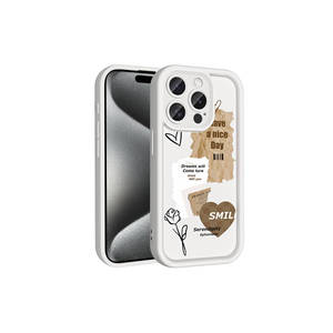 Funda de Silicona con Estampado Clásico NXXA Marrón Oscuro para iPhone 15 Pro Max, Protección de Cámara con Superficie Trasera Estampada - Product Image 3