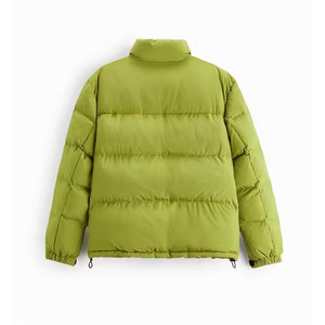 Veste d'hiver matelassée à capuche pour hommes grande taille en gros avec logo personnalisé sur le devant, imperméable et coupe-vent, design extérieur - Product Image 2