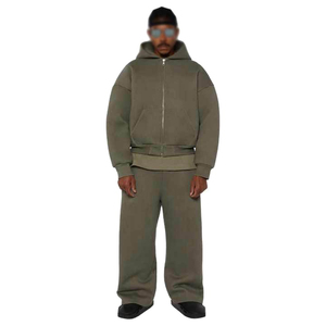 Ensemble de jogging à capuche imprimé pour hommes personnalisé Sports 2025 Survêtement Survêtement à capuche surdimensionné en coton épais pour hommes - Product Image 6