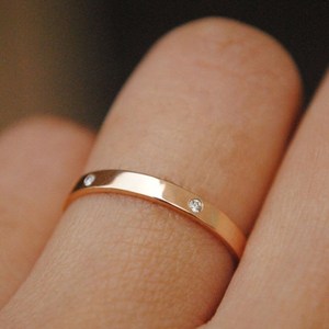 10k or laboratoire cultivé diamant alliance laboratoire diamant bijoux bande ronde bague de fiançailles pile anneau bande cadeau pour l'amour - Product Image 5
