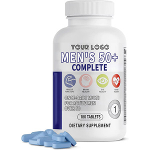 Capsules multivitaminées complètes pour hommes 50+ Zinc <span class=keywords><strong>Vitamine</strong></span> D3 Soutient la santé de la prostate, du cœur et du système immunitaire 180 capsules - Product Image 2