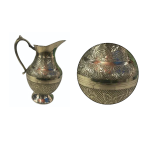 Venta caliente de jarra de latón, jarra para servir agua, jarra para servir de peso ligero de grado de calidad con asa disponible a bajo precio - Product Image 6