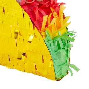 Cinco De <span class=keywords><strong>Mayo</strong></span> Fiesta thème Taco Pinata avec bâton en plastique et bandeau Mini Mexique Taco Pinatas pour célébrer la décoration de fête - Product Image 6