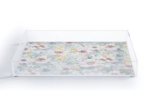 Plateau de service en acrylique avec design unique en verre léger, parfait pour le service d'eau et les événements imprimés sur mesure - Product Image 2