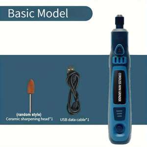 Mini perceuse électrique rechargeable par USB à vitesse réglable, mini stylo de meulage électrique, art des ongles <span class=keywords><strong>pour</strong></span> animaux de compagnie, sculpture, polissage - Product Image 3