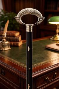 Canne traditionnelle en laiton massif avec poignée classique pour le soutien quotidien de la marche des personnes âgées, confiance - Product Image 5