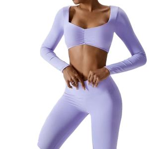 Ensembles de yoga pour femmes en gros, vêtements de sport, tenues d'entraînement, pantalons de yoga, leggings pour femmes, combinaisons de yoga grande taille, gym 2026 - Product Image 4
