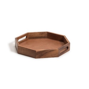 Bandeja de madera de forma ovalada de diseño exclusivo, vajilla de decoración de mesa para fiesta de boda, bandejas de madera para servir alimentos - Product Image 4