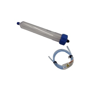 Seringue à cartouche de colle haute précision de 32 oz en PP transparent/bleu avec barillet pour système de rétention - Product Image 2