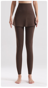 Mallas de yoga Logotipo personalizado Cintura alta Correr Entrenamiento Gimnasio Pantalones de yoga Mujeres Pantalones acampanados Scrunch Butt leggings para mujeres - Product Image 6