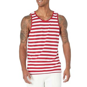 Camisetas Deportivas de Verano en Oferta, Camisetas de Baloncesto para Hombre con Estampado de Rayas, 100% Poliéster, Sin Mangas - Product Image 6