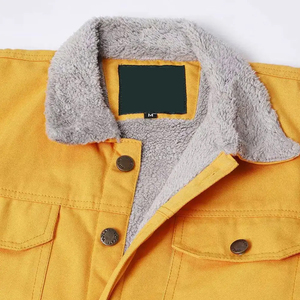 Veste en jean pour homme tendance et facile à porter avec fourrure intérieure, vente chaude, légère, écologique, vestes en denim tendance pour homme - Product Image 6