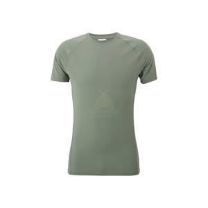 Gran oferta, venta al por mayor, camiseta en blanco de compresión de Color sólido para hombre de calidad Premium, camiseta de entrenamiento de gimnasio atlético, camiseta de Fitness de secado rápido - Product Image 5