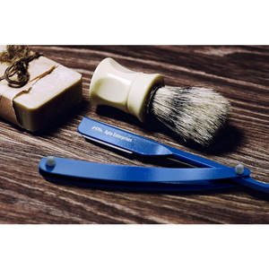 Maquinillas de afeitar rectas para hombres, 10 cuchillas, suministros de peluquero de calidad para hombres, maquinilla de afeitar clásica de borde recto negro para hombres - Product Image 6