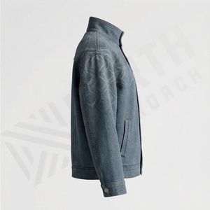 Chaqueta Vaquera Personalizada para Mujer con Pedrería y Lavado Ácido, Prenda de Invierno de Calidad, Atuendo Moderno, Ropa Casual de Calle, Color Personalizable - Product Image 3