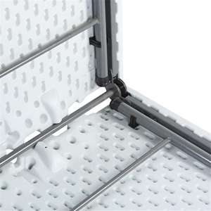 Tavolo Pieghevole Quadrato da Esterno in Polietilene Well Home 88x88x74cm - Product Image 4