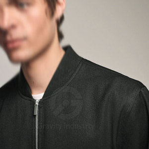 Blousons d'hiver à col montant de nouvelle conception pour hommes, manches longues, fermeture éclair intégrale, logo sur le devant, respirant et écologique, personnalisable - Product Image 5