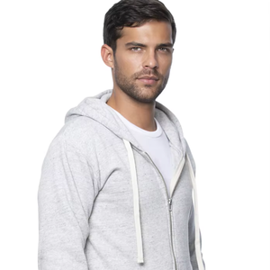 Sweat à capuche personnalisé unisexe en trois mélanges Imprimez votre propre texte Logo Design Sweat-shirt personnalisé Sweat-shirt à capuche avec fermeture éclair en trois mélanges Sweats à capuche - Product Image 1