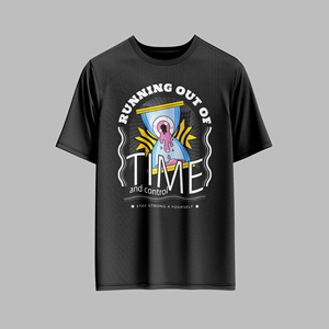 T-shirt pour homme en coton épais coupe surdimensionnée broderie de logo personnalisé fournisseur de streetwear urbain Vietnam - Product Image 3