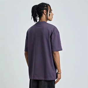 เสื้อยืดออกกำลังกายสำหรับผู้ชายและผู้หญิงคอกลมแขนสั้นผ้าใยไผ่ผ้าคอตตอนเสื้อเข้ารูปโลโก้ออกแบบได้ตามต้องการแบบ2025 - Product Image 5