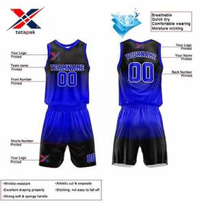 Material de tela de sublimación de uniforme de baloncesto New Look para ropa de equipo de baloncesto precio de venta al por mayor haz que tu equipo esté orgulloso - Product Image 2