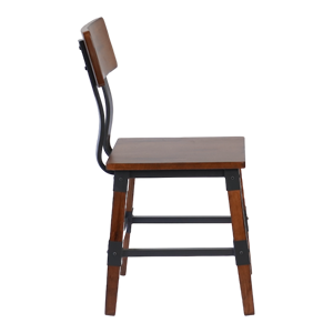 Chaise de restaurant en bois et métal de style industriel, en bois de hêtre, pour salle à manger - Product Image 6