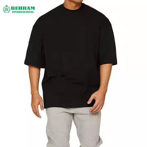 เสื้อยืดทรงบ็อกซี่ ครอป แอซิดวอช ผ้าฝ้าย 100% สำหรับผู้ชาย ทรงหลวม คอกลม สตรีทแวร์ โอเวอร์ไซส์ เป็นมิตรกับสิ่งแวดล้อม ระบายอากาศได้ดี - Product Image 1