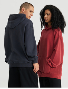 เสื้อฮู้ดดี้ผู้ชายแบบ unisex สำหรับฤดูหนาว 500GSM ผ้ายืดสแปนเด็กซ์/โพลีเอสเตอร์ ทรงปกติ ซักแล้ว ใส่สบาย สั่งทำได้ตามแบบ OEM สไตล์สตรีทแวร์ กระเป๋าดิจิตอล เป็นมิตรกับสิ่งแวดล้อม - Product Image 2