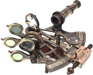 Chất Lượng Tốt Nhất Hải Lý Sextant J Scott London Cổ Điển Brass Antique Sextants Với Hộp Giáo Dục Hiệu Chuẩn Navigational - Product Image 4
