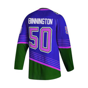 Camiseta de hockey sobre hielo sublimada personalizada reversible de equipo masculino de doble cara con sublimación OEM personalizada - Product Image 5