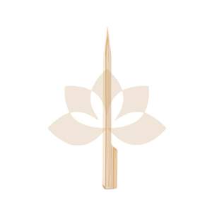 Brochette de barbecue à palette biodégradable brochette de pistolet en bambou jetable hamburger bâtons de bambou 4'5'6 pouces - Product Image 5