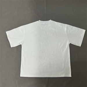 เสื้อยืดผ้าฝ้ายสำหรับผู้ชายเสื้อยืดบ็อกซี่พิมพ์ลายพัฟดีที300gsm วินเทจ - Product Image 2