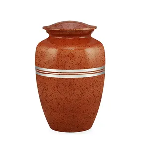 Urna de cremación de recuerdo de material metálico 100% de último diseño del mejor proveedor indio y elegante para adultos - Product Image 6