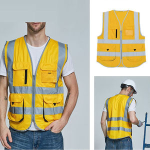 Logo personnalisé Construction gilet de sécurité vêtements réfléchissants gilet de sécurité fabriqué au Pakistan - Product Image 2