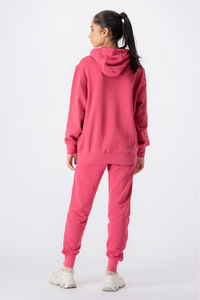 Femmes 2025 respirant pull survêtement vêtements de sport motif solide sweat à capuche court pantalons de survêtement deux pièces ensembles pour Jogging dames - Product Image 6