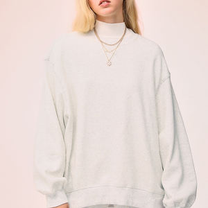 Sudaderas Nuevas de Otoño y Verano, Sudaderas Cortas Estampadas para Mujer, Sudaderas Lisas con Cuello Redondo - Product Image 1