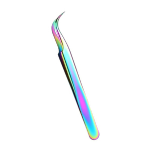 Pinzas de extensión de pestañas de acero inoxidable con etiqueta privada personalizada, pinzas de volumen recubiertas multicolores con punta puntiaguda - Product Image 5